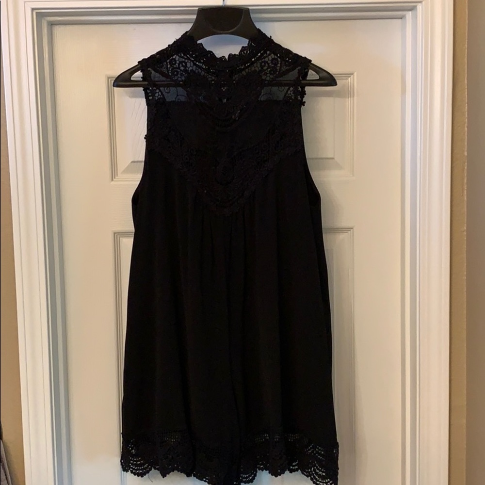 ROMPER- with crochet detailing
